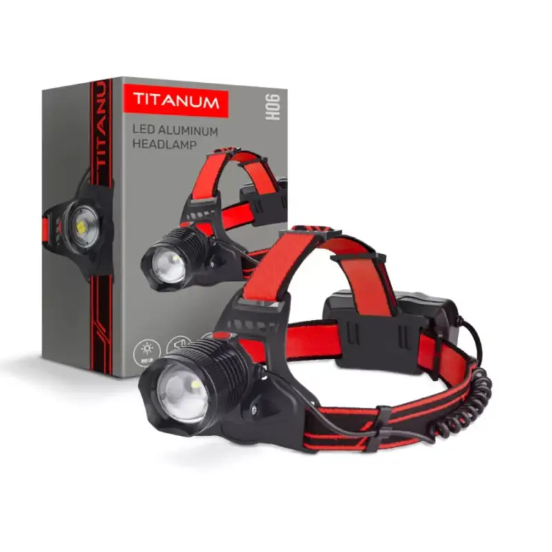 Videx TITANUM LED Fejlámpa újratölthető akkumulátorral 800 lm 6500K TLF-H06 Gyors szállítás