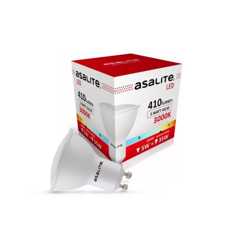 Ne maradj le Asalite LED Izzó GU10 spot 5W 3000K (410 lumen)
