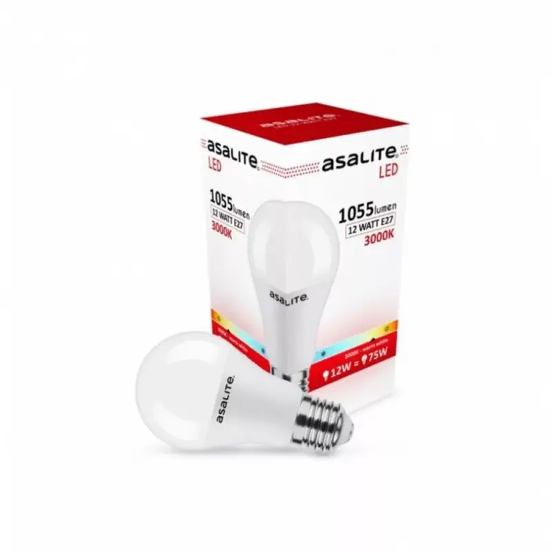 Asalite LED Izzó A60 gömb E27 12W 3000K (1055 lumen) Népszerű
