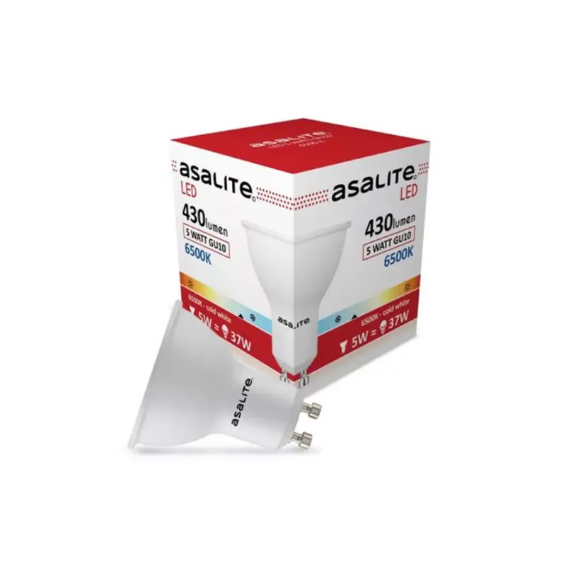 Bestseller Asalite LED Izzó GU10 spot 5W 6500K (430 lumen)