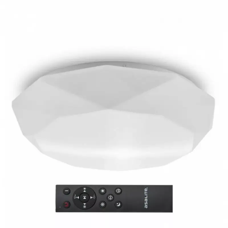 Legkelendőbb Asalite LED Mennyezeti Lámpa OLIVIA 48W 3000K, 4000K, 6500K (3400 lumen) Gyémánt + Távirányító CCT