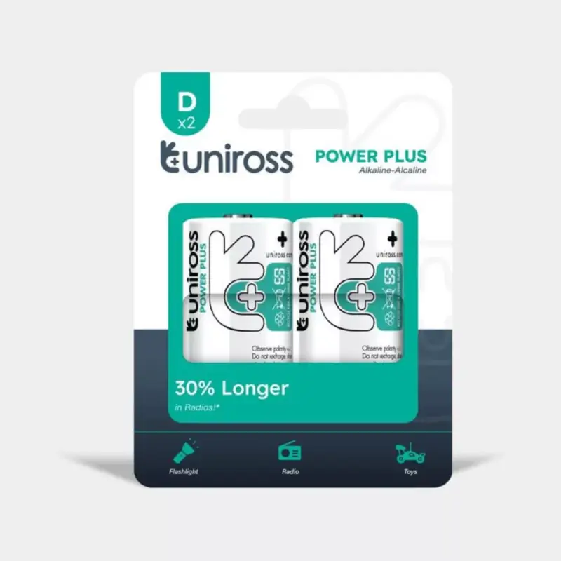 Uniross POWER PLUS Alkáli Góliát Elem D (LR20) (1,5V) B2 Olcsó