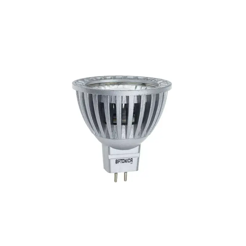 Szezonális akció LED spotlámpa MR16 50°, 6W, 2700K, meleg fehér, GU5.3, 400 lm, ezüst, Optonica, 1170