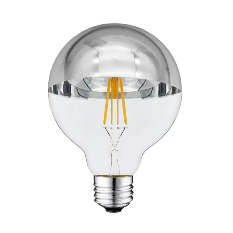 Kihagyhatatlan ajánlat LED izzó G95 E27 félig ezüst üveg, 4W, 2700K, meleg fehér, 400 lm, Optonica, 1887