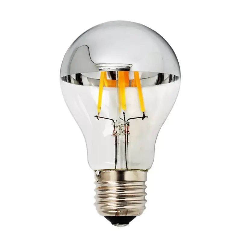 LED izzó a60 E27 félig ezüst üveg, 4W, 2700K, meleg fehér, 400 lm, Optonica, 1879 Expressz kézbesítés