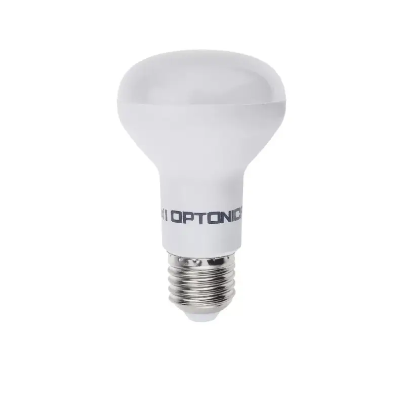 LED izzó E27 r63, 6W, 4500K, természetes fehér, 490 lm, fehér, Optonica, 1877 Árengedmény