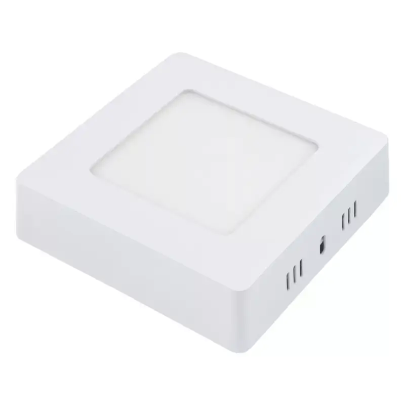 LED felületre szerelhető panel, négyzet alakú, 6W, 6000K, hideg fehér, 480 lm, Optonica, 2237 Legnépszerűbb