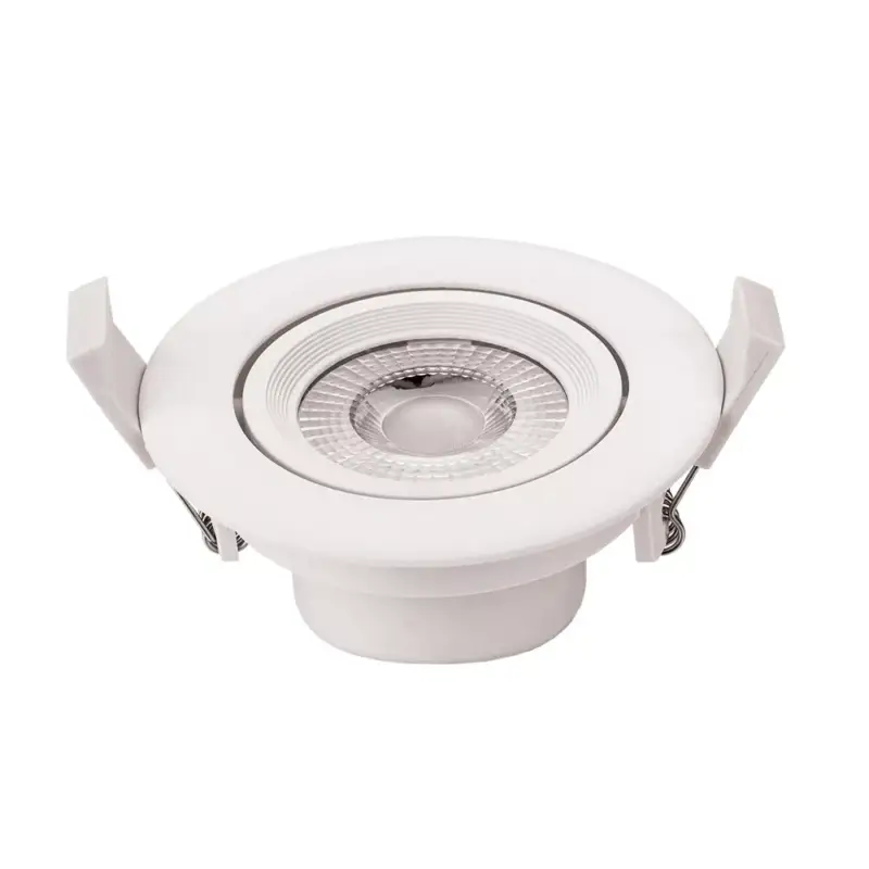 LED cob mélysugárzó, kerek, forgatható, 5W, 6000K, hideg fehér, 375 lm, fehér, Optonica, 3264 Biztonságos vásárlás