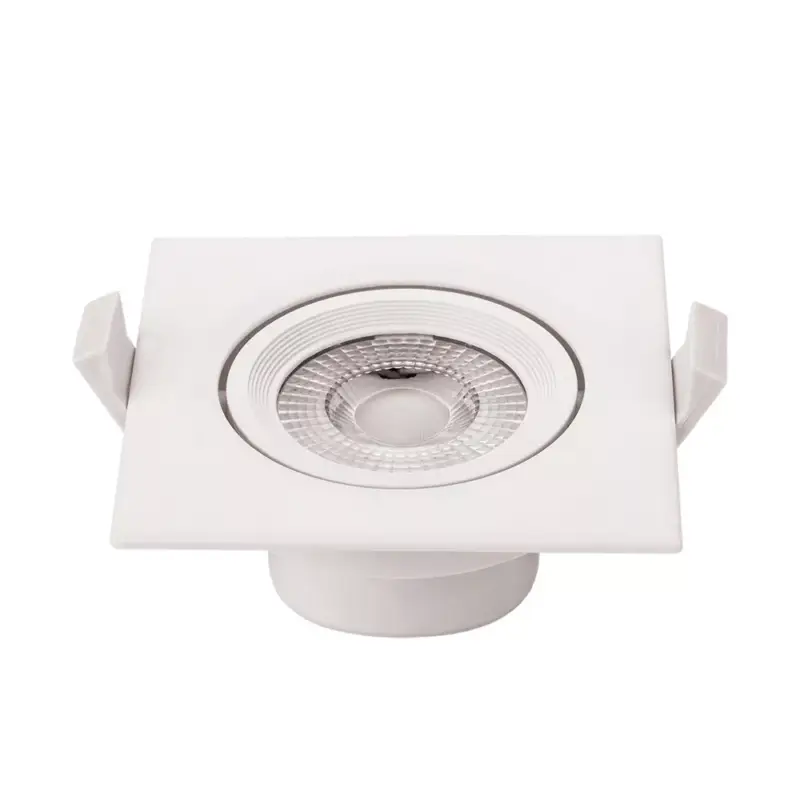 LED cob mélysugárzó, négyzet alakú, forgatható, 5W, 4000K, természetes fehér, 375 lm, fehér, Optonica, 3268 Vedd meg online