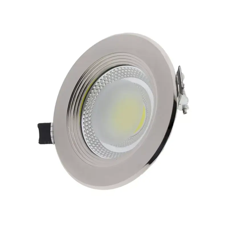 LED cob mélysugárzó, kerek, rozsdamentes acél, 20W, 2700K, meleg fehér, 2000 lm, Optonica, 3192 Expressz szállítás
