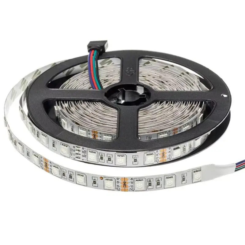 Expressz szállítás LED szalag 5050 RGB 24v nem vízálló professzionális kiadás, 14,4W, dimmelhető, 1000 lm, Optonica, 4861