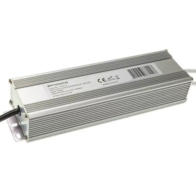 LED szalag tápegység fém vízálló, 150W, IP67, Optonica, 6112 Végkiárusítás