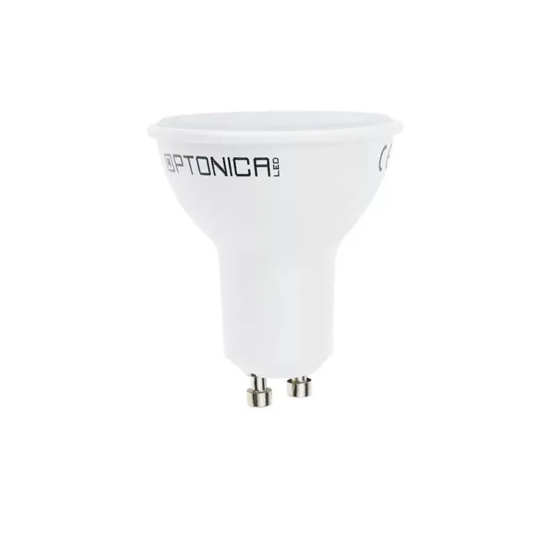 LED spotlámpa GU10 38° 5 év garancia, 5W, 4500K, természetes fehér, 320 lm, fehér, Optonica, 1771 Újdonság
