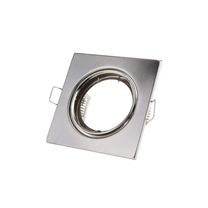Állítható négyzet alakú spot lámpatest, keret, g5.3, inox, Optonica, 5077 Outlet