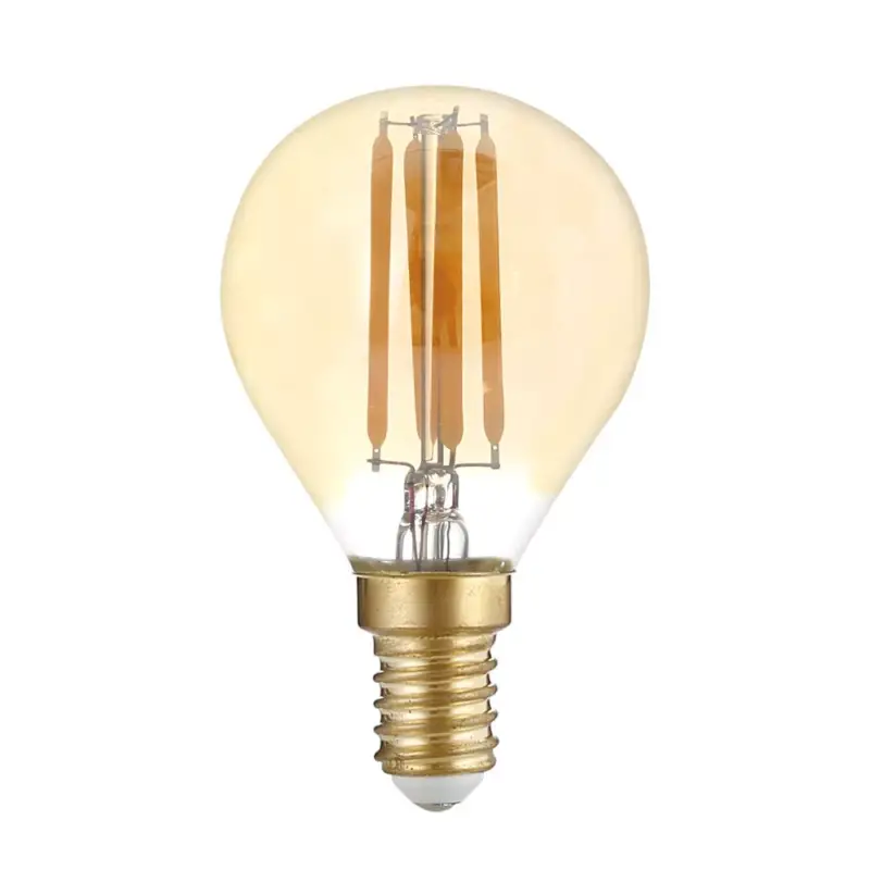 LED gyertyaizzó E14 G45 aranyüveg, 4W, 2500K, meleg fehér, 400 lm, Optonica, 1492 Árengedmény