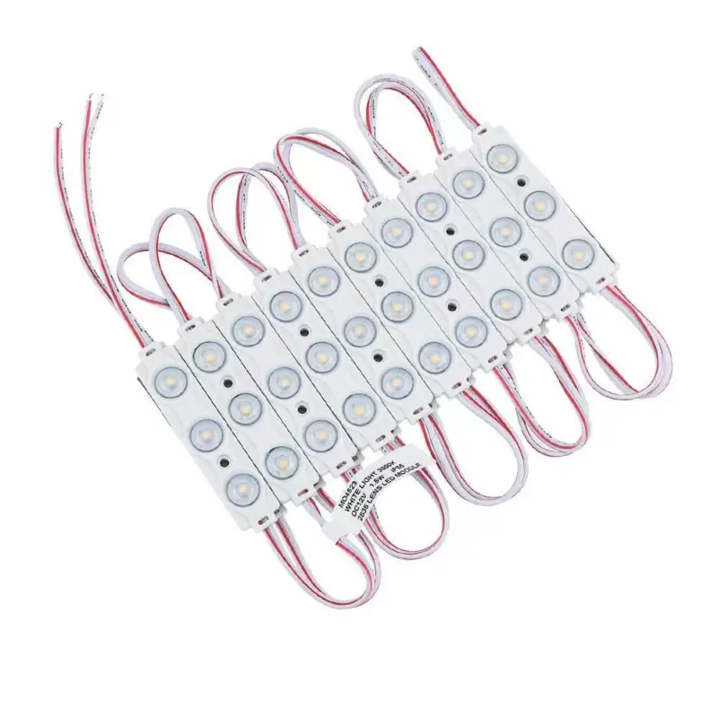 Akciós ár LED lencse modul 3 2835, 1,5W, 7000K, hideg fehér, dimmelhető, 120 lm, IP65, Optonica, 4521