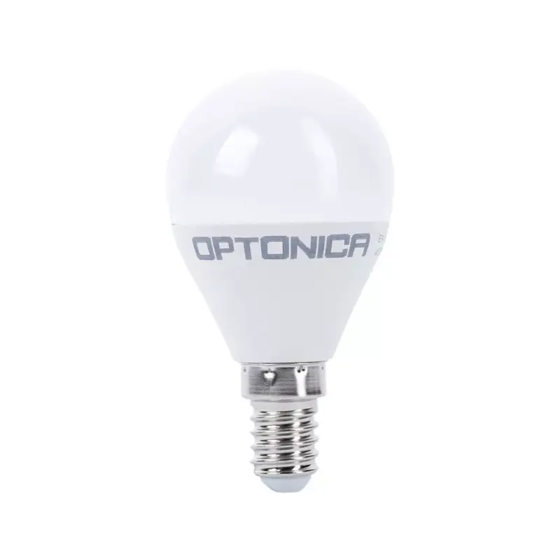 Azonnali szállítás LED izzó E14 G45 8w, 6000K, hideg fehér, 710 lm, Optonica, 1404