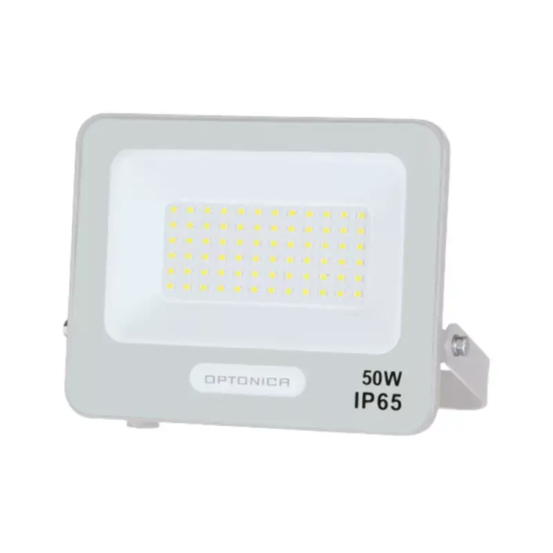 Kedvezmény LED smd reflektor fehértel, IP65-ös kivitelben, 15 cm-es kábellel, 50W, 3000K, meleg fehér, 4500 lm, Optonica, 15812