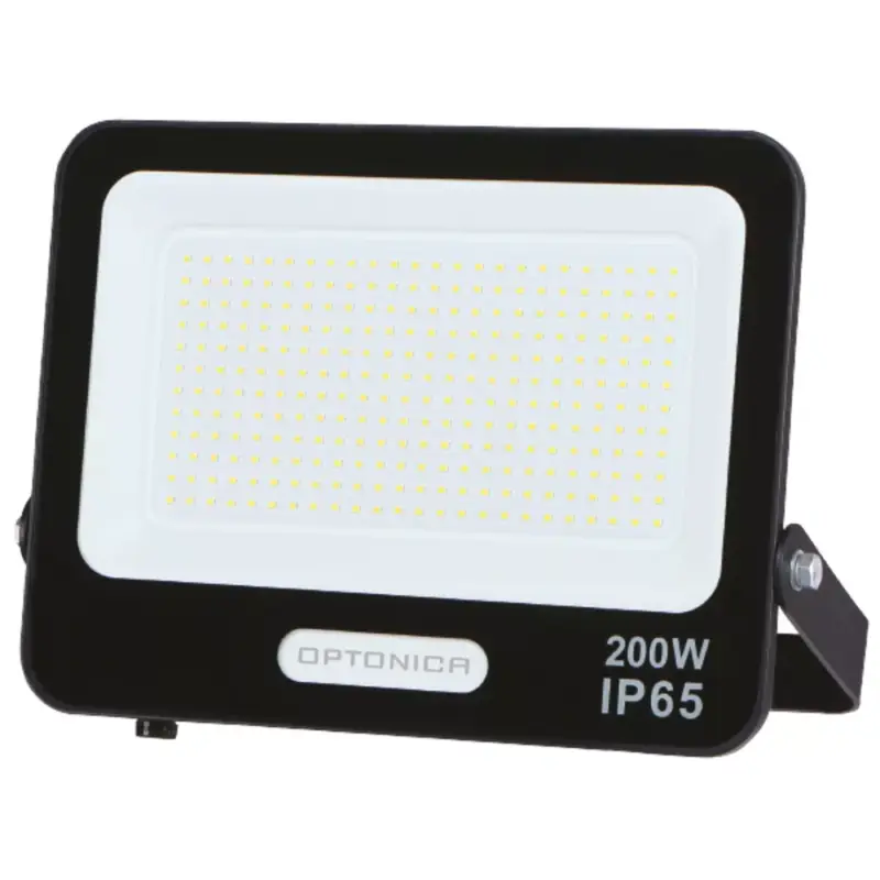 LED smd reflektor, fekete, IP65, 30 cm-es kábellel, 300W, 4000K, természetes fehér, 27000 lm, Optonica, 15836 Olcsó