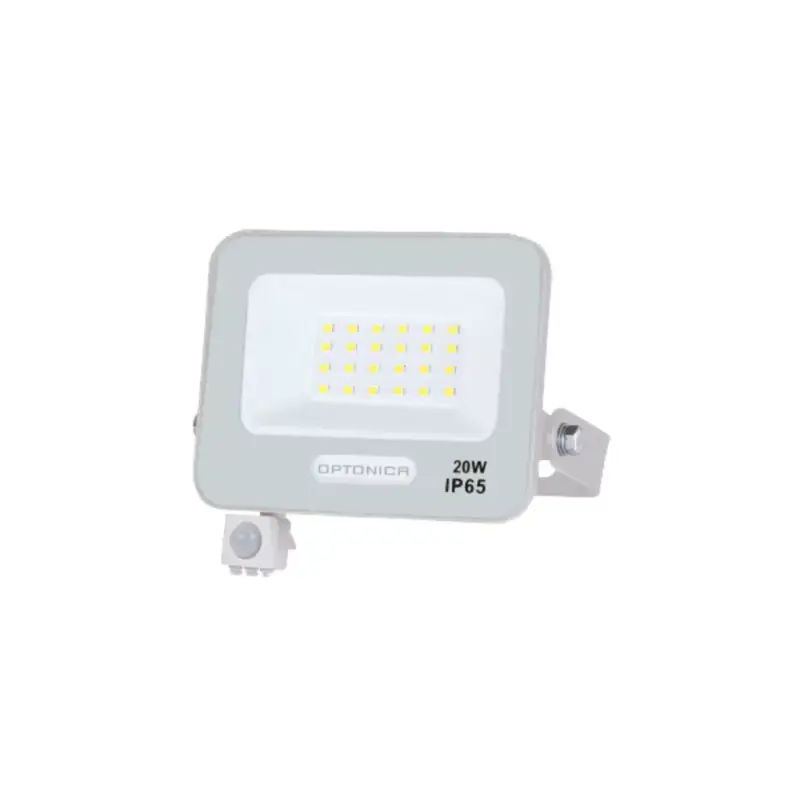 LED smd reflektor IP65 fehértel és érzékelővel, 20W, 6000K, hideg fehér, 1800 lm, Optonica, 15840 Nézd meg most