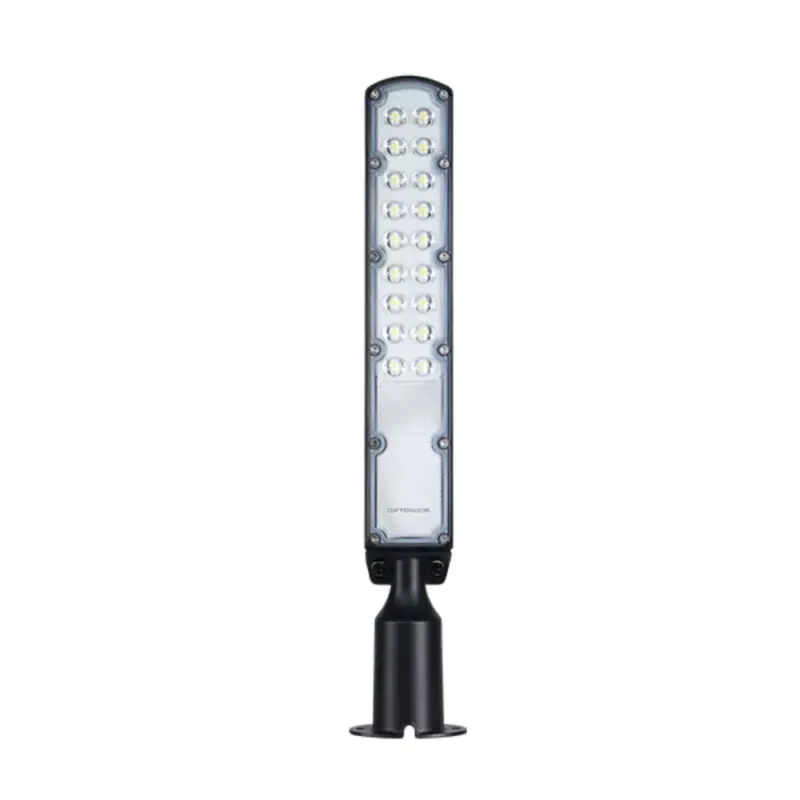 Gyors kiszállítás LED utcai lámpa sanan-chip 75x130° 3 év garancia szenzorral, 50W, 4000K, természetes fehér, 5000 lm, IP65, Optonica, 9238