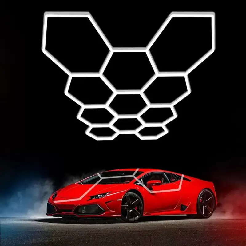 Hexagon set lámpák 11hexs 385w tartozékokkal, 6000K, hideg fehér, 46200 lm, Optonica, 16804 Népszerű