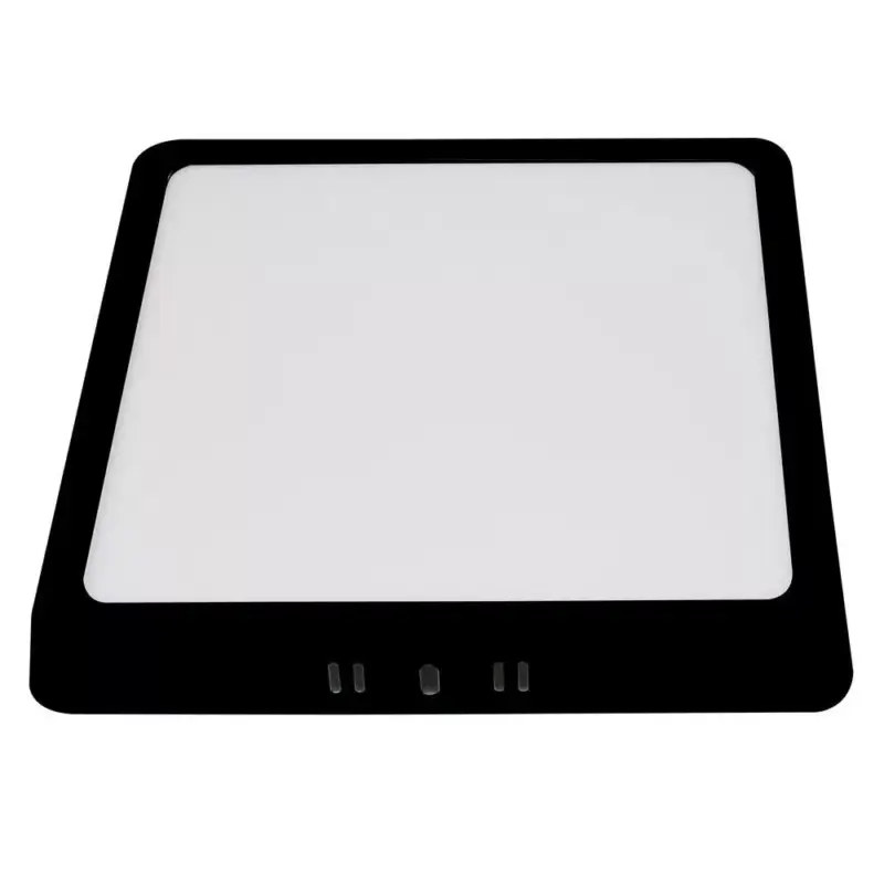 18w LED felületre szerelhető panel, négyzet alakú, 3CCT, fekete, 1260 lm, Optonica, 12935 Csak ma