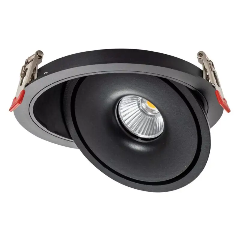 Kedvezmény LED cob mélysugárzó 30w kerek forgatós fekete - bridgelux, CCT, 3000 lm, Optonica, 12029