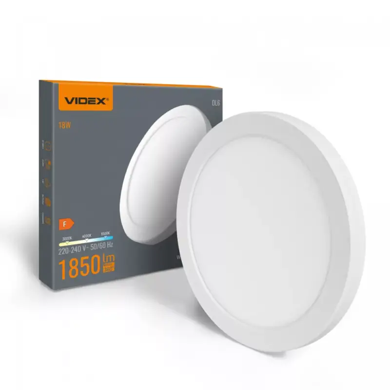 VIDEX DL6R LED Mennyezeti Lámpa 18W 3000K-4000K-6500K 220V Fehér Alacsony ár