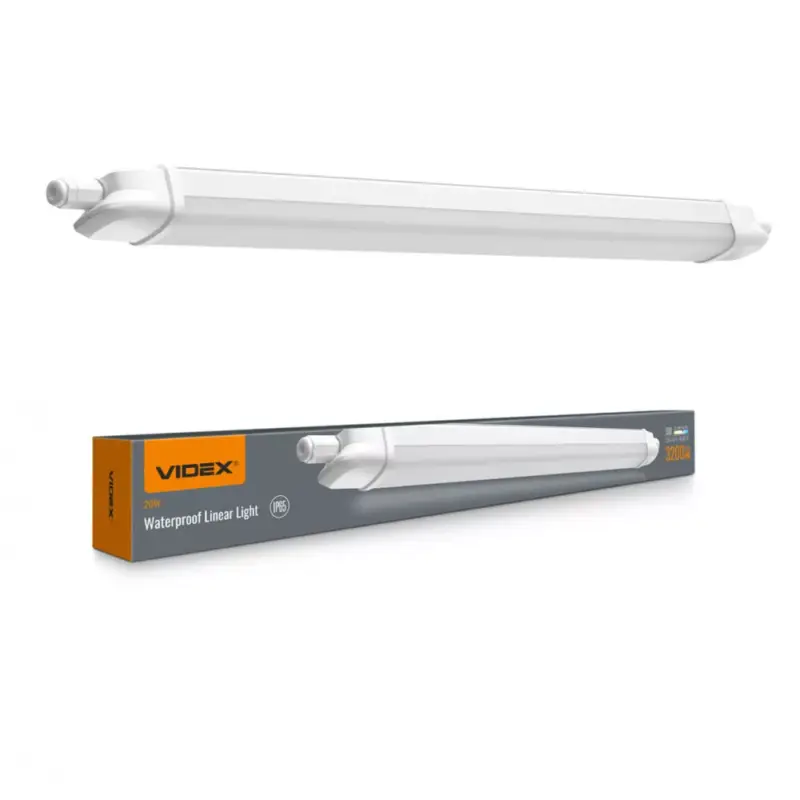 Videx Batten LED lámpatest IP65 20W 0,6M 5000K 220V Azonnal elérhető