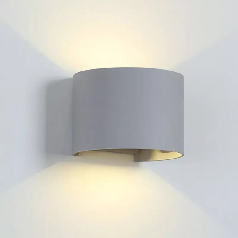 Ajánlat LED FALI LÁMPA KEREK 2X5W 4000K IP54 SZÜRKE