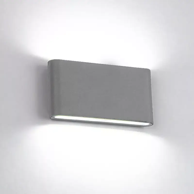 LED FALI LÁMPA 2X6W KEREKÍTETT 4000K SZÜRKE Szuper akció