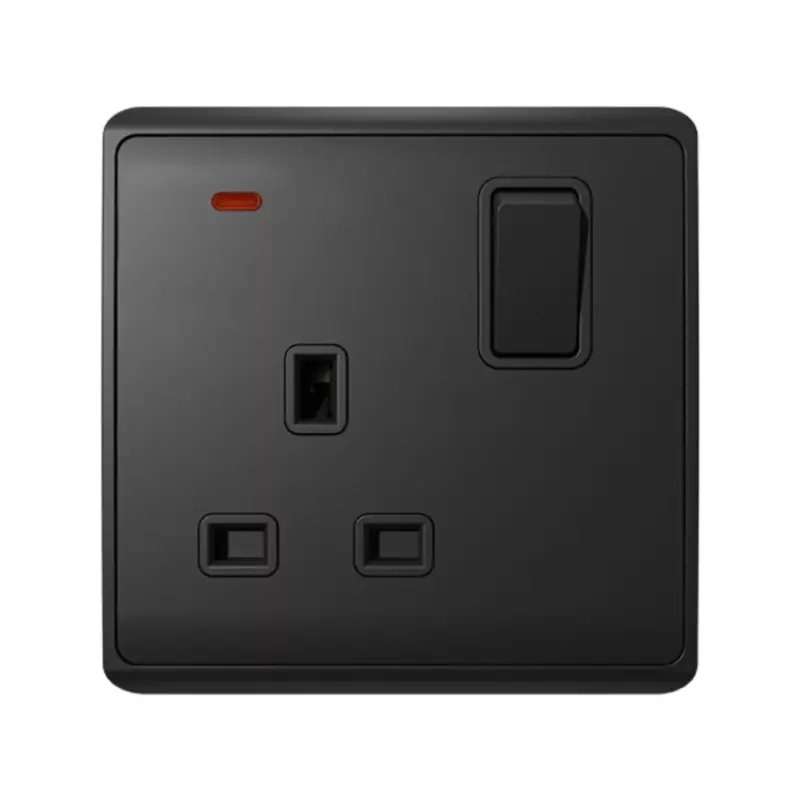Árcsökkenés LONDON SINGLE SOCKET WITH 1P BUTTON SWITCH NEON AN