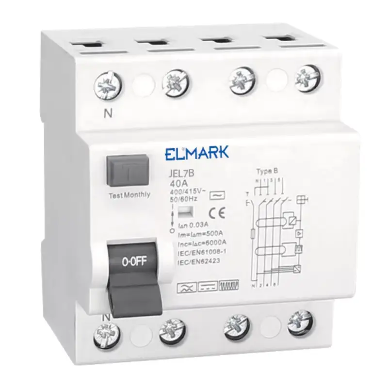 Árcsökkenés ELECTROMAG. RCCB JEL1B 10kA 4P TYPE B 32A/30mA