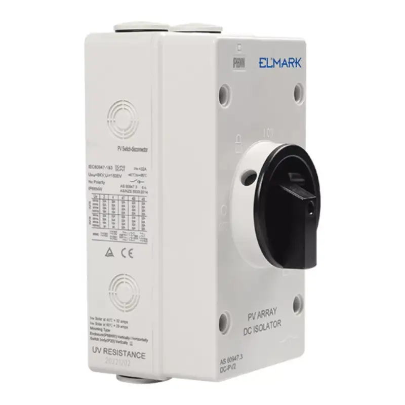 Kiárusítás EL-DC 4P/32A DC ISOLATOR 4 SERIES-2 STRINGS, IP65