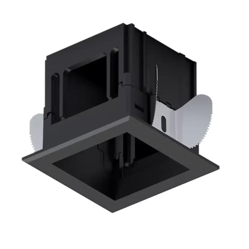 MODENA 1 MODULE RECESSED BOX WITH FRAME BLACK Korlátozott ajánlat