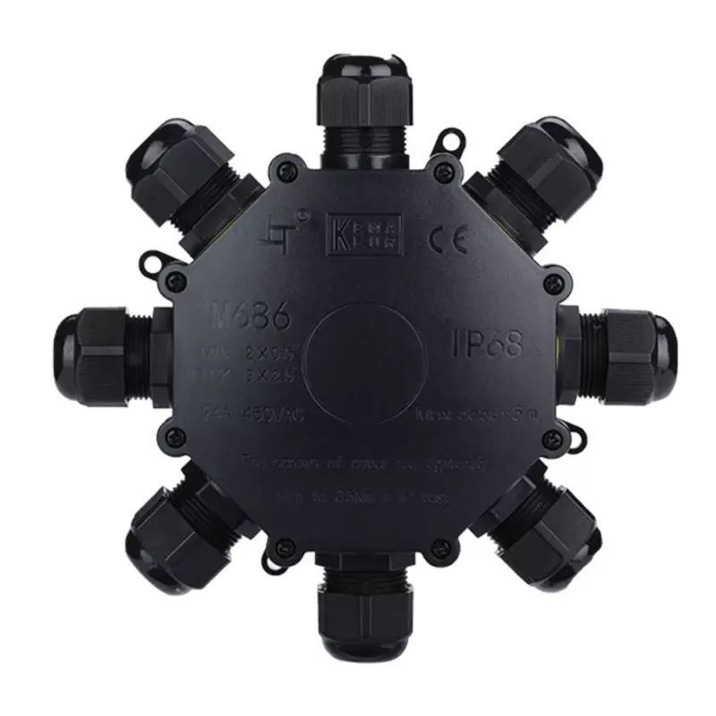 ELMARK JUNCTION BOX 8 ENTRY 450VAC 24A, IP68 Legnépszerűbb
