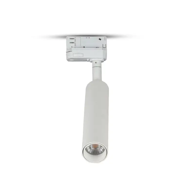 Újdonság LED sínes PRO Slim spotlámpa, 7w, 5000K, hideg fehér, 490lm, 24°, fehér, CRI>90, V-TAC, 352