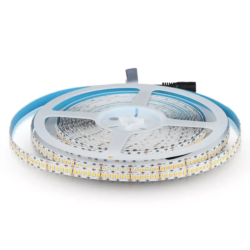 Beltéri LED szalag PRO, 18w, 6400K, hideg fehér, 1500 lm/m, 24V, 120°, CRI>95, V-TAC, 333 Gyors szállítás