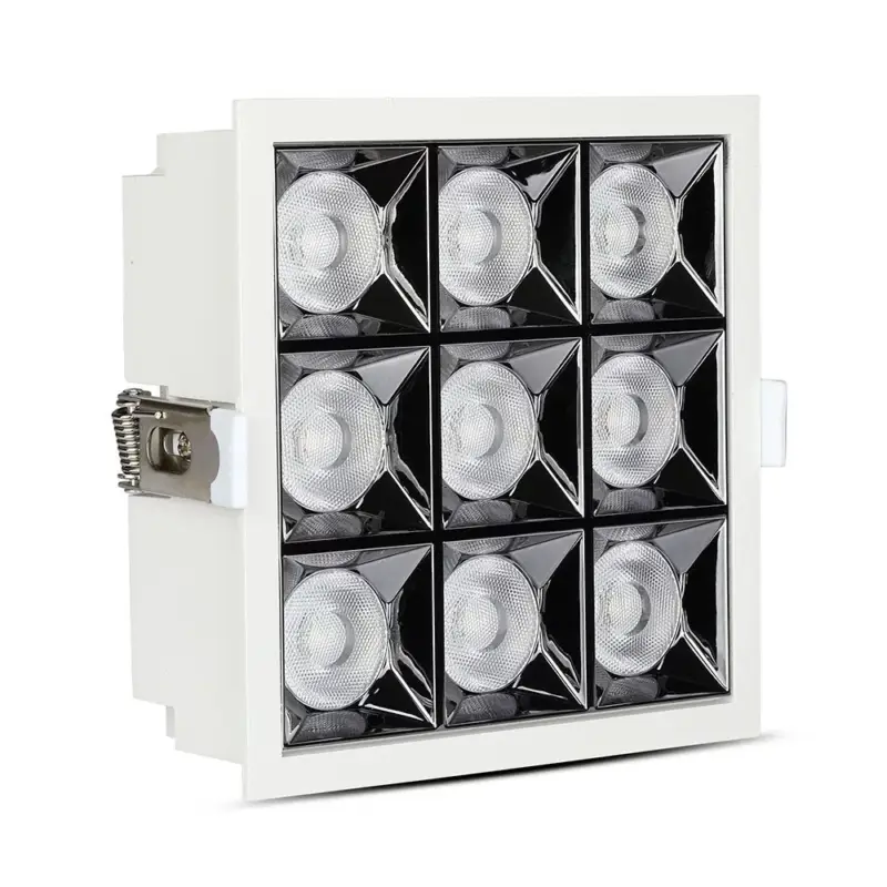 Vedd meg most Süllyeszthető COB LED mélysugárzó lámpa PRO, 36w, 2700K, meleg fehér, 2880lm, 38°, fehér, CRI>90, V-TAC, 999