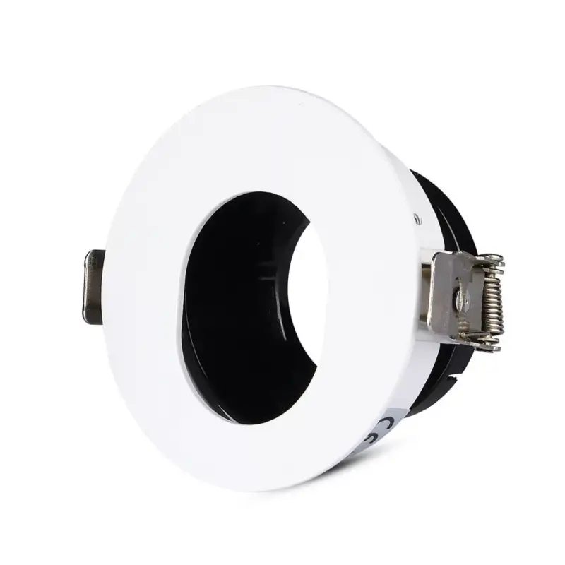 Végkiárusítás LED spotlámpa keret kerek, GU10, fehér, fekete, V-TAC, 3161