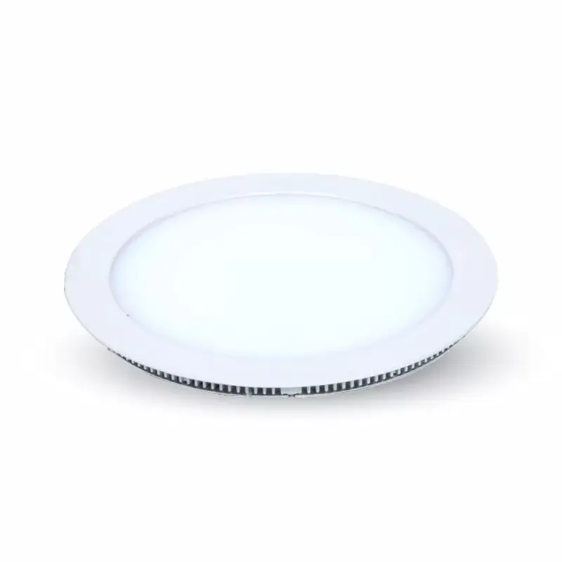Legnépszerűbb LED mini panel kerek, süllyesztett, 22w, 6400K, hideg fehér, 2200lm, 120°, fehér, CRI>80, V-TAC, 4833