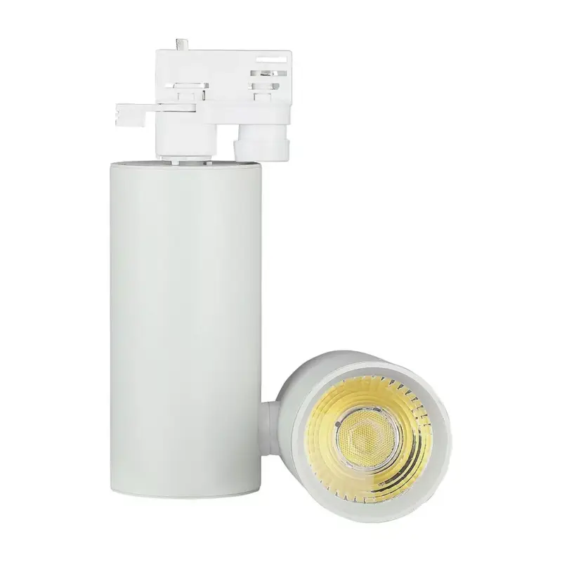 LED sínes spotlámpa, 30w, 6400K, hideg fehér, 2700lm, 24°, fehér, CRI>95, V-TAC, 1294 Olcsó