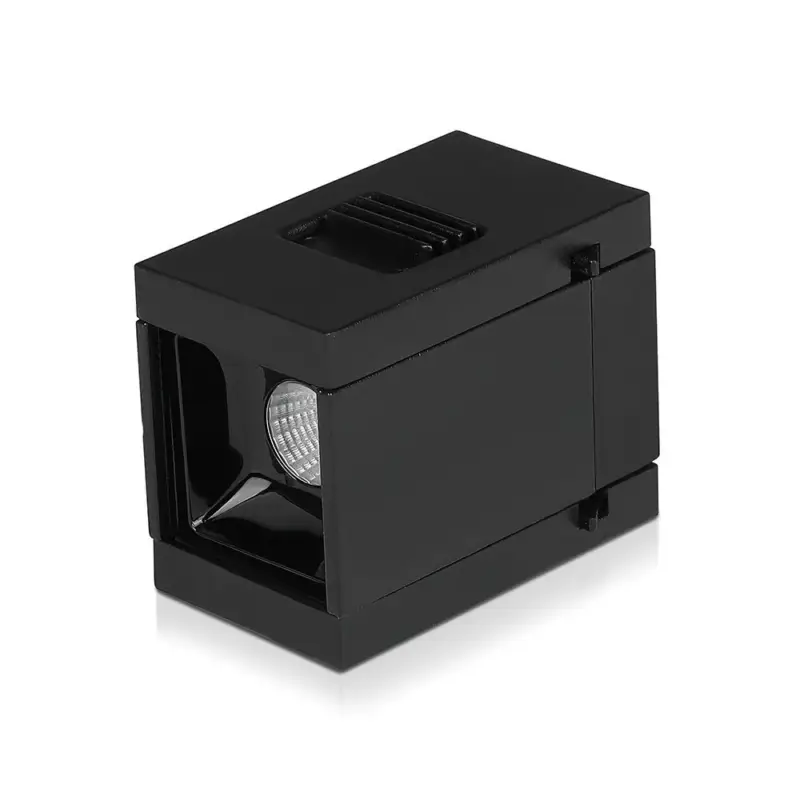 Vásárlói kedvenc LED spotlámpa mágneses sínhez 24V, 1w, 4000K, természetes fehér, 35lm, 30°, fekete, CRI>90, V-TAC, 7959
