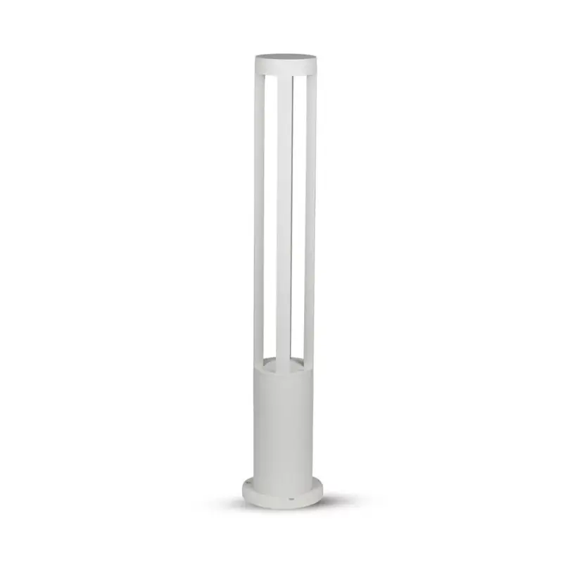 Biztonságos fizetés Kültéri oszloplámpa, 10w, 6400K, hideg fehér, 450lm, 72°, fehér, CRI>80, IP65, V-TAC, 8327