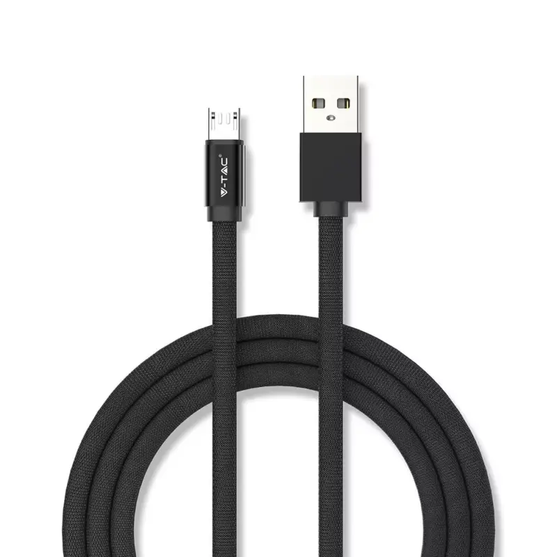 Gyors szállítás Ruby Micro USB kábel, fekete, V-TAC, 8494