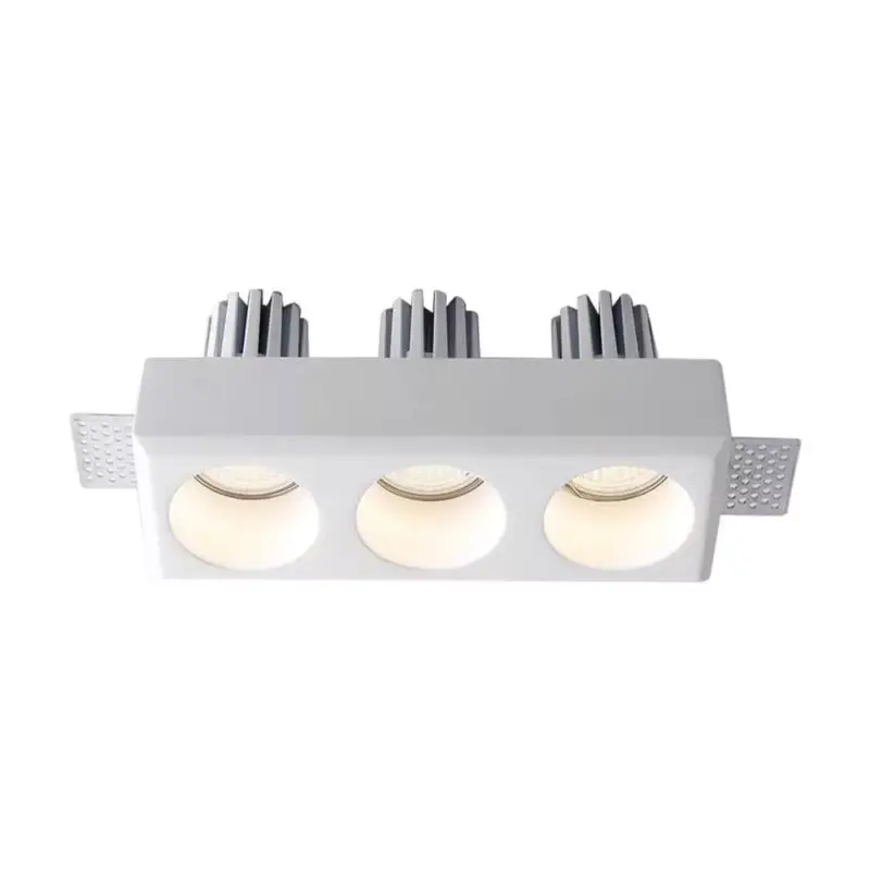 LED spotlámpa keret kerek, 3XGU10, fehér, V-TAC, 6776 Újdonság