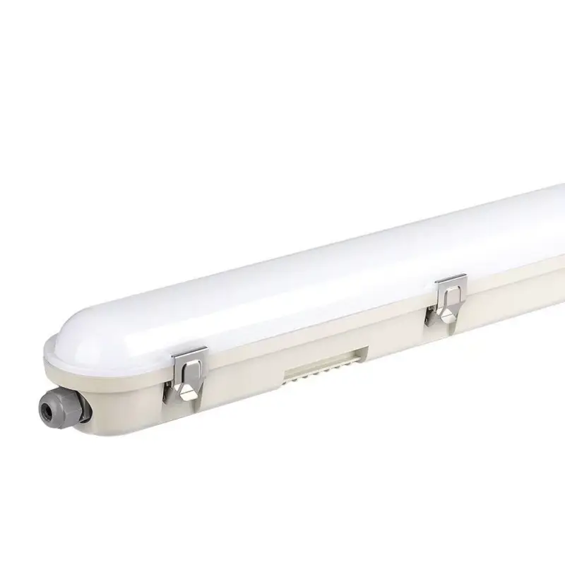 VT-150148S 48 W-os LED-es Wp lámpatest 150 cm-es Samsung chip és érzékelő Tejfehér burkolat + rozsdamentes acél kapcsok 6400 K Legkelendőbb