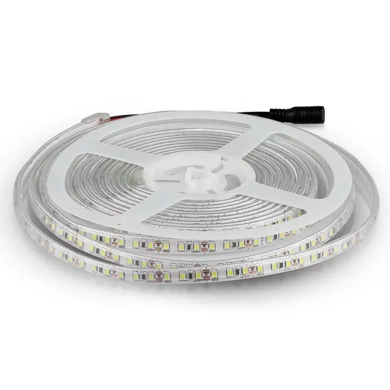 Legjobb ár Kültéri LED szalag, 8 w, 6500K, hideg fehér, 800 lm/m, 12V, 120°, CRI>80, IP65, V-TAC, 212037