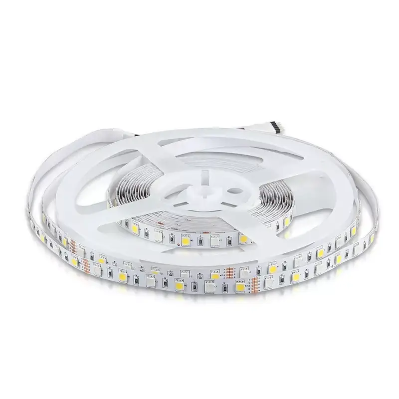 Gyors szállítás Beltéri LED szalag, 8 w, 4000K, természetes fehér, 357 lm/m, 12V, 120°, CRI>80, V-TAC, 212552